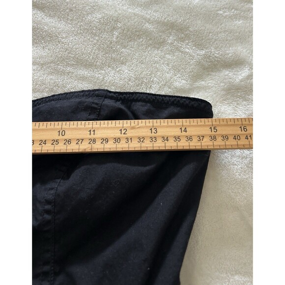 Free People Dress Small Button Front Pockets Poplin Midi Sweetheart Casual Chic - Picture 9 of 13